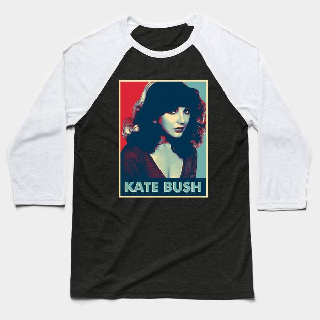 Pop Kate Bush Baseball T-Shirt by Gumilang